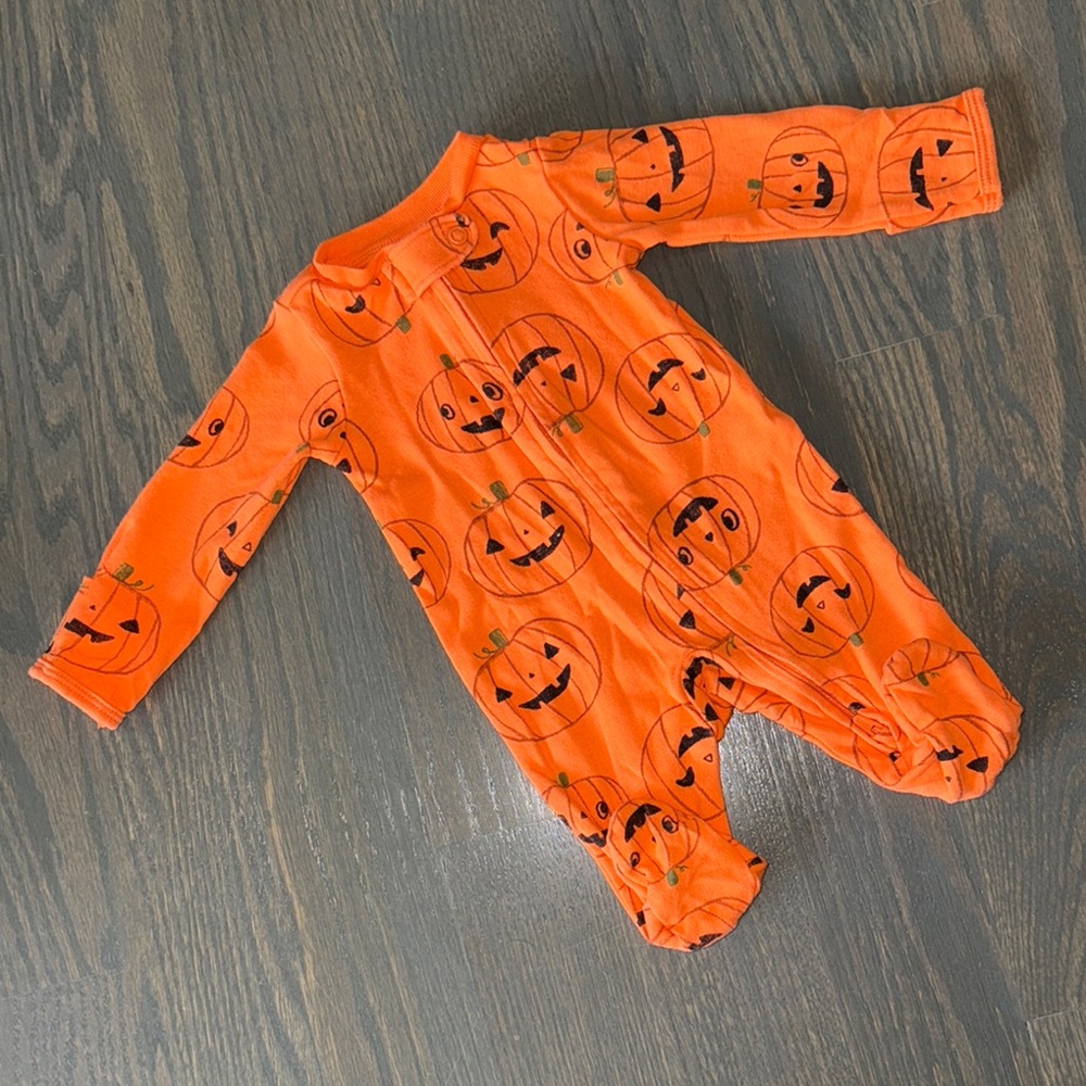 Carter's Halloween Zip-Up Cotton Sleep and Play Coverall | NB - Picture 2 of 8